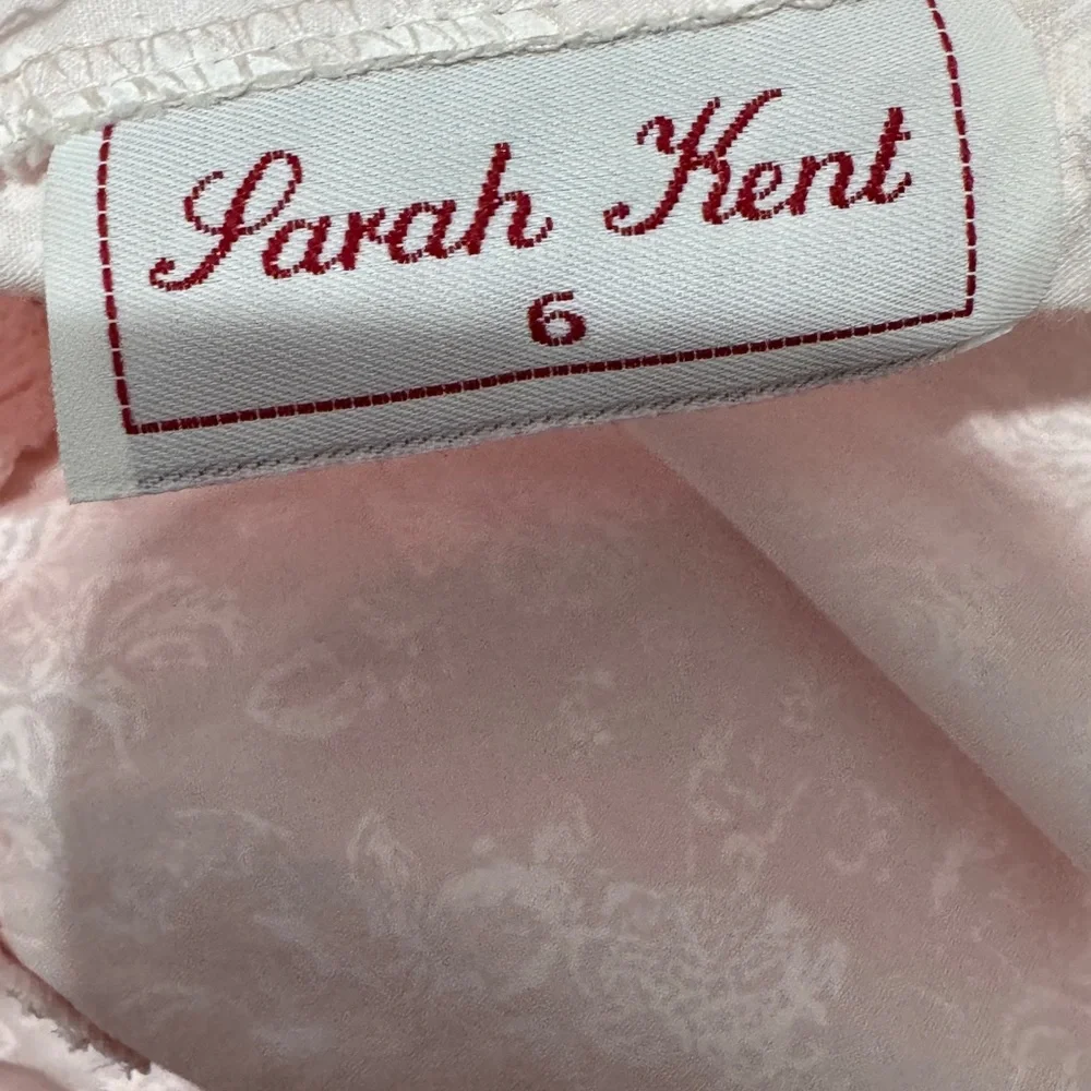 vintage Sarah Kent pink  Lace Collar Dress size 6
